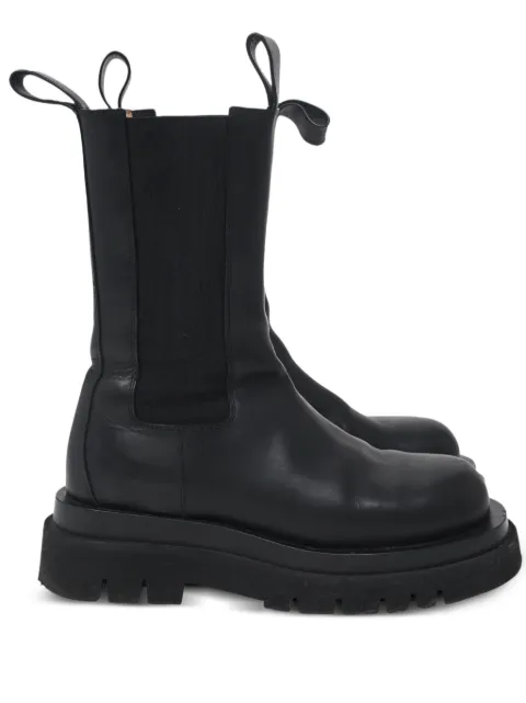 Bottega Veneta Pre-Owned lug-leather Chelsea boots