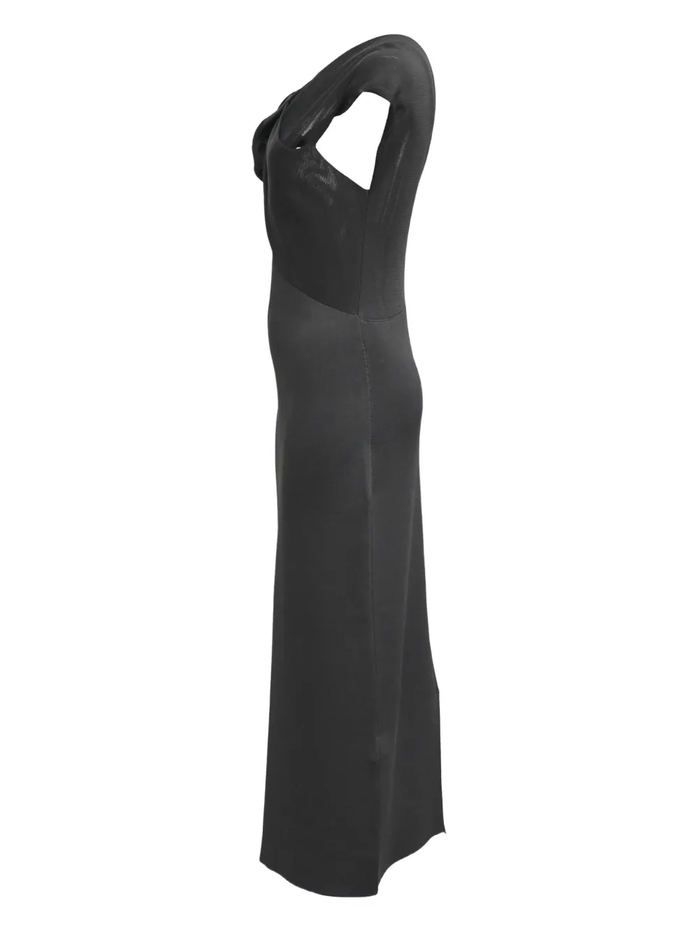 VICTORIA BECKHAM Pre-owned Twisteddraped Midi Dress In Black