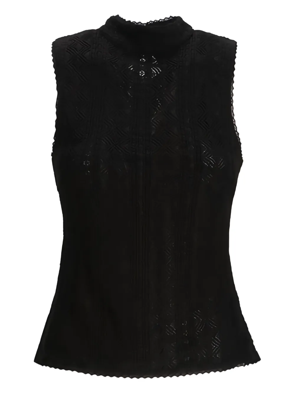 Hugo Boss High-neck Tank Top In Black