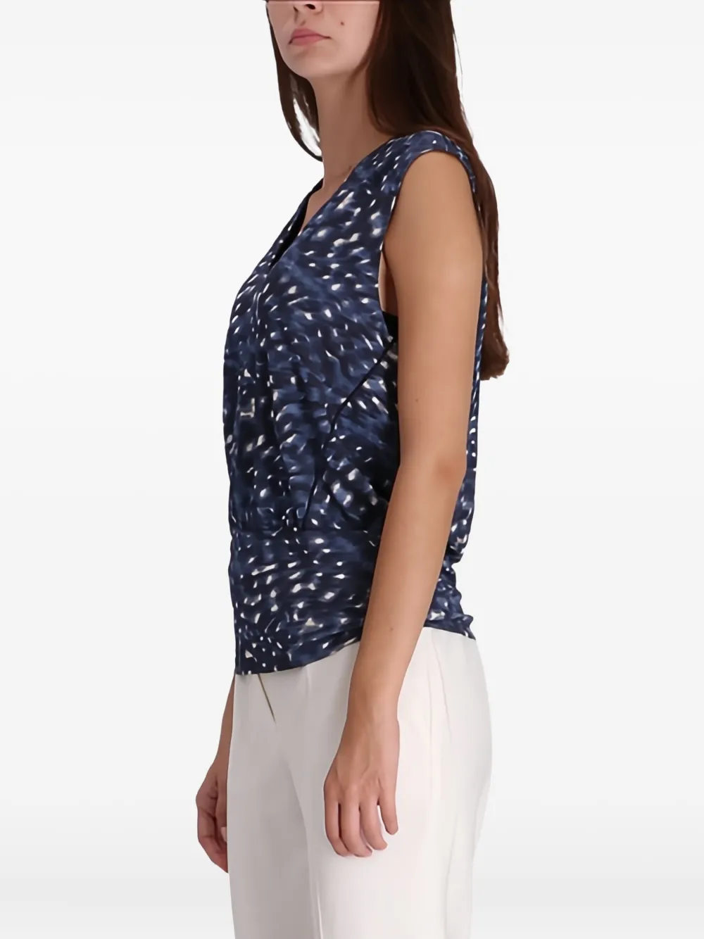 V-Neck Printed Top