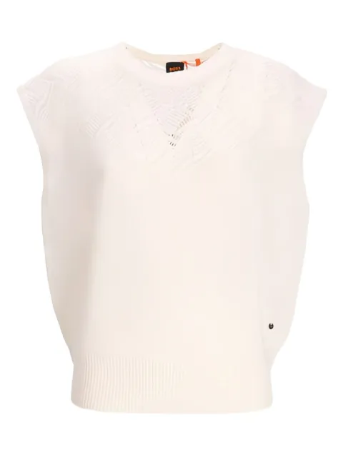 BOSS crew-neck tank top