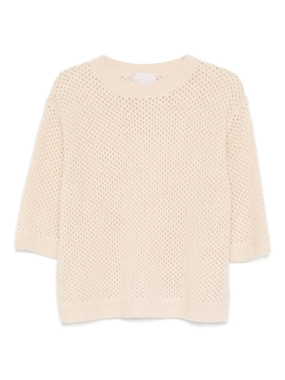 Hemisphere pull en maille ajourée | tons neutres | Image 1