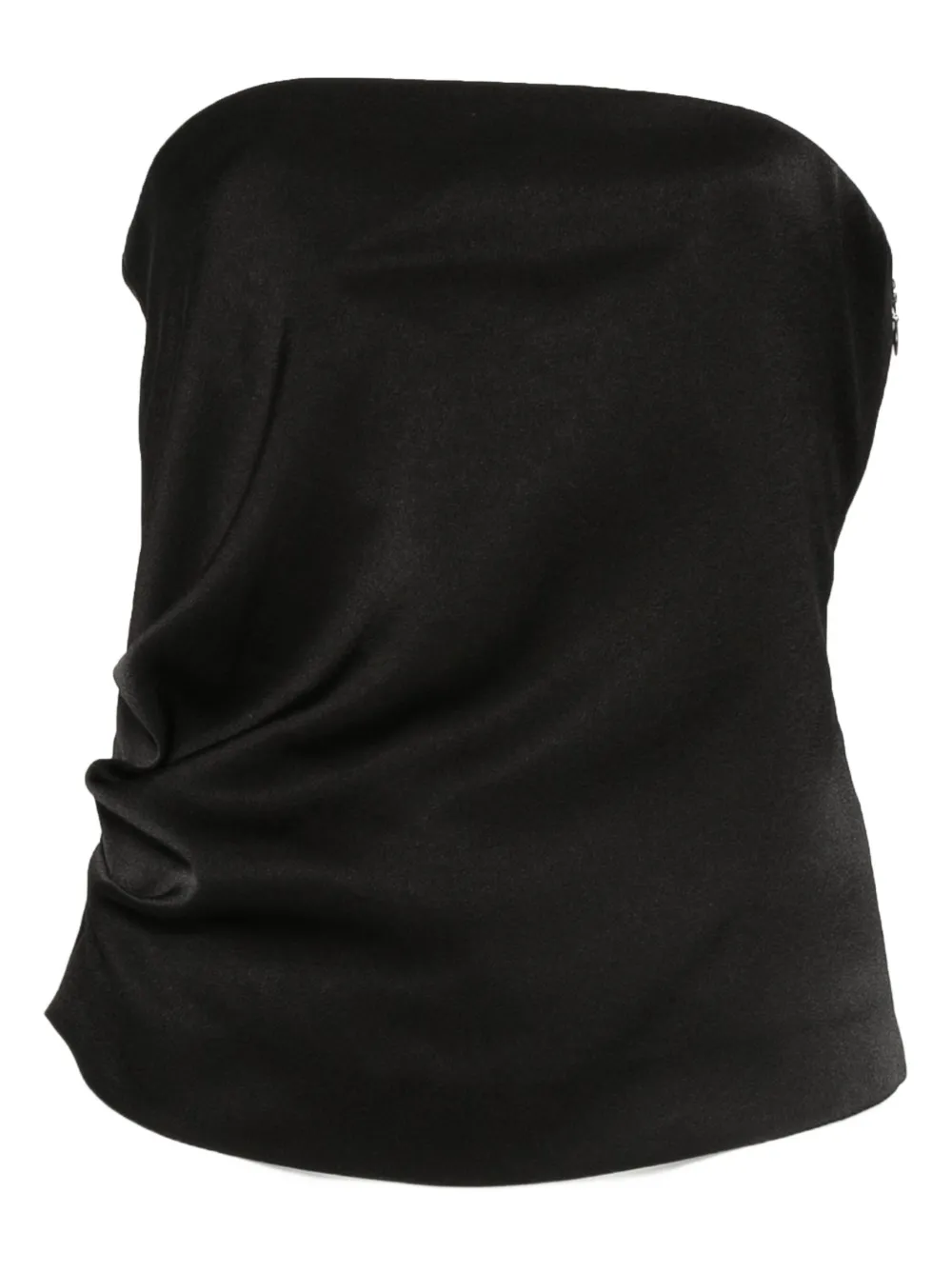 Luisa Cerano Top a fascia con ruches - Nero