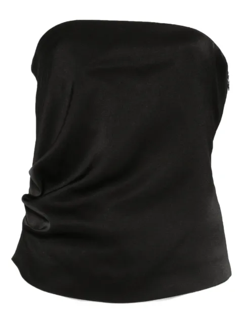 Luisa Cerano top bandeau con diseño fruncido