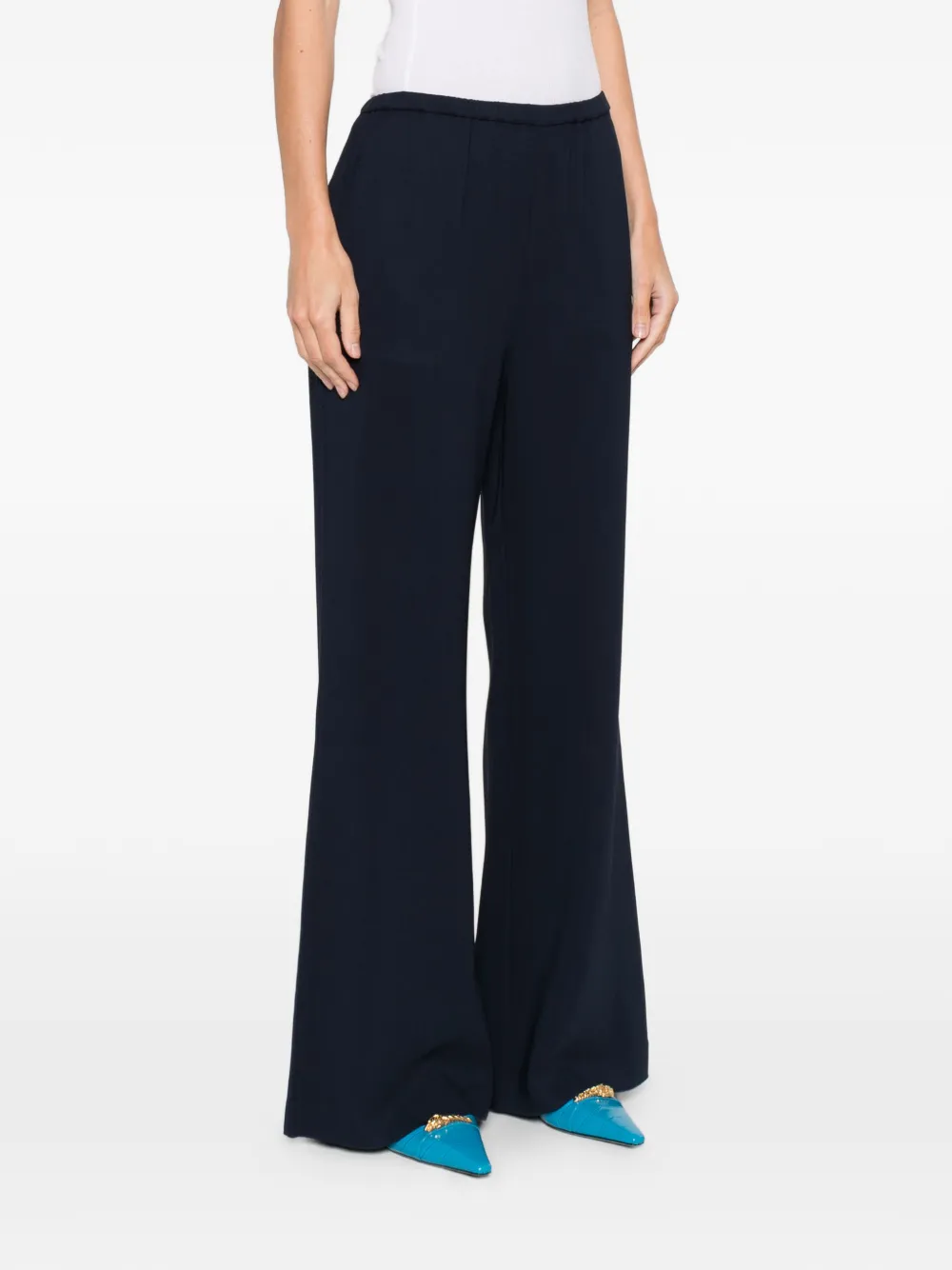  Hemisphere Elasticated-waistband Trousers - Blue 