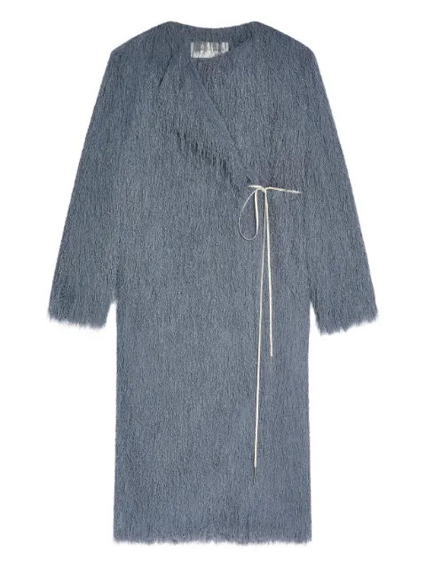 DRIES VAN NOTEN fringed wrap coat