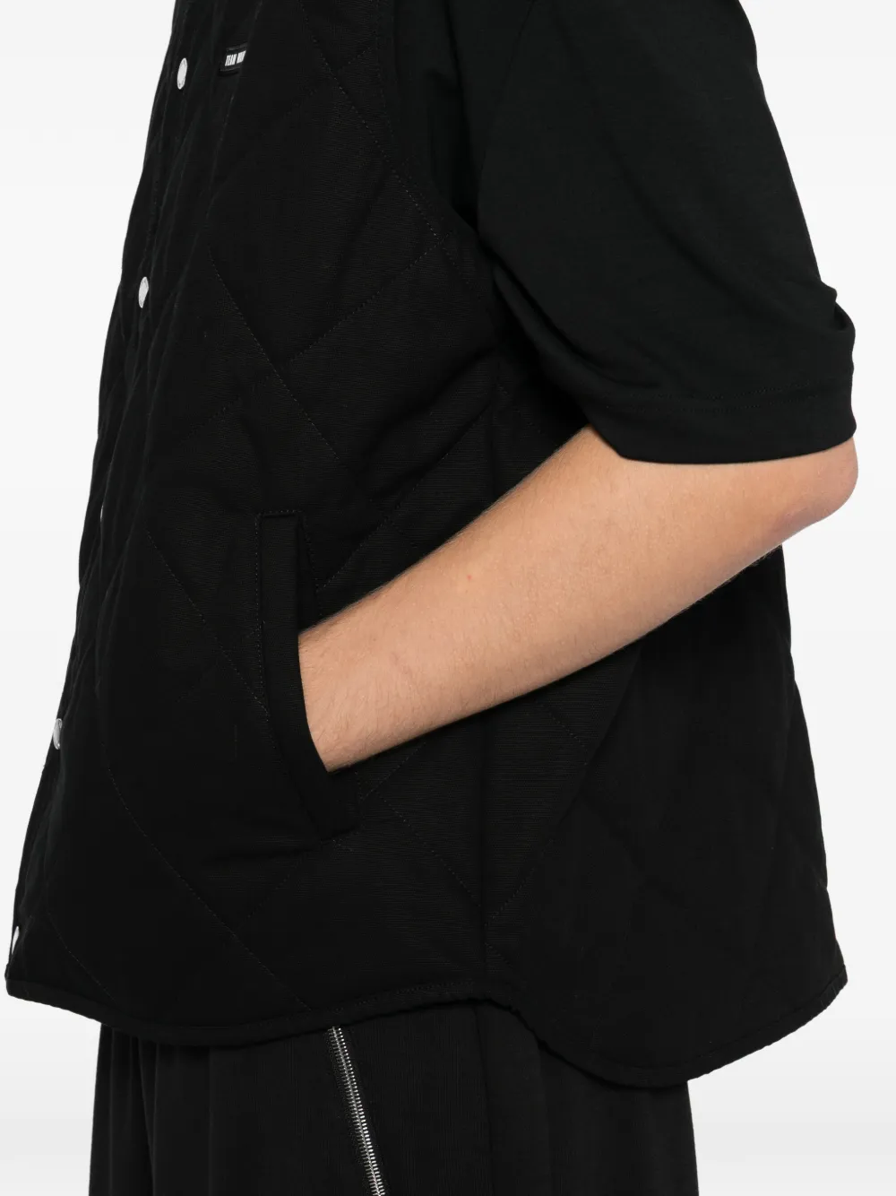 Team Wang Design The Original 1 Quilted Gilet In Black