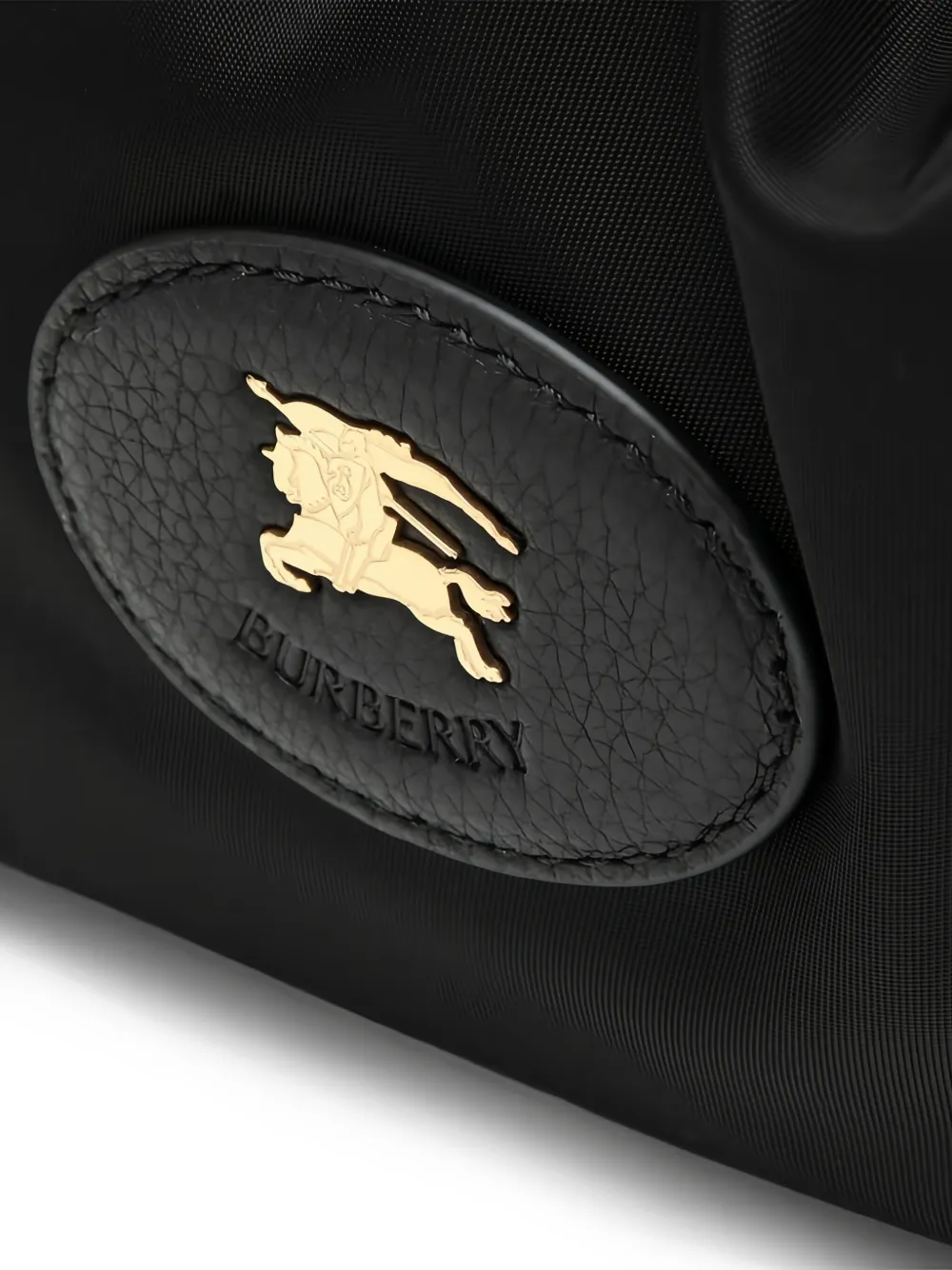Burberry Medium make-up tas met logopatch Zwart