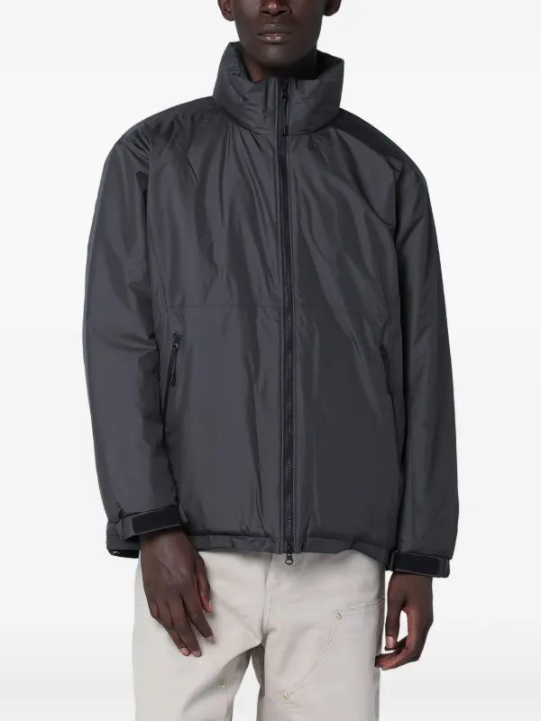 GOLDWIN フード付きジャケット 黒/グレー Goldwin zip-fastening Jacket | Grey | FARFETCH ID