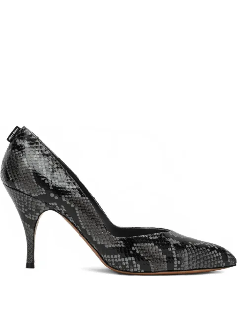 Miu Miu 85mm snakeskin stiletto pumps
