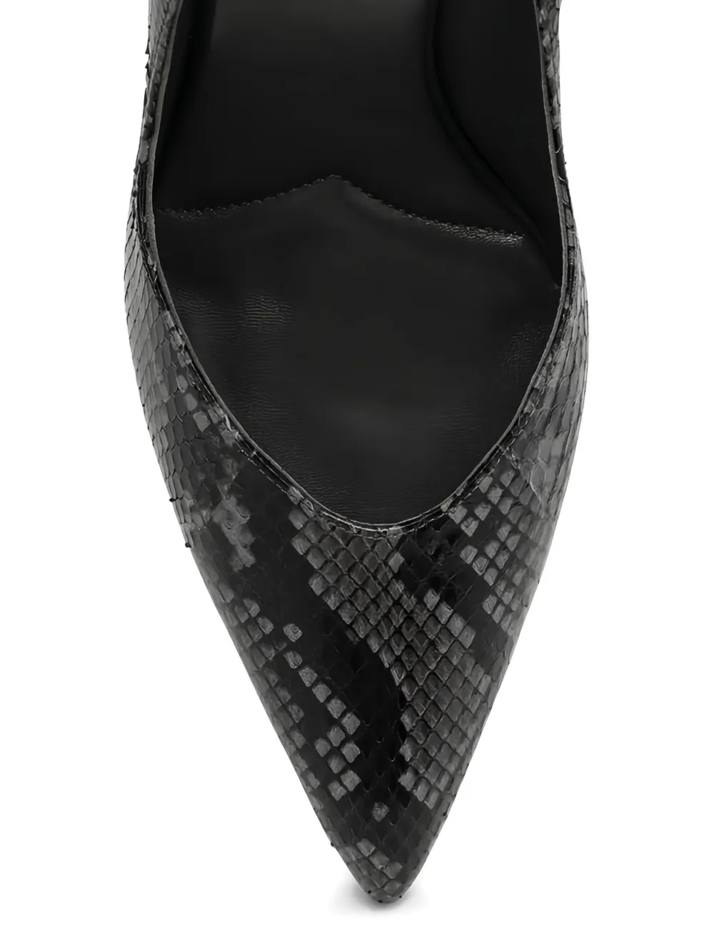 Miu 85 mm stiletto pumps van slangen-effect Grijs