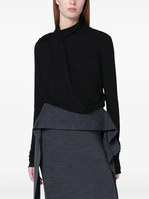 ENTIRE STUDIOS draped-collar blouse