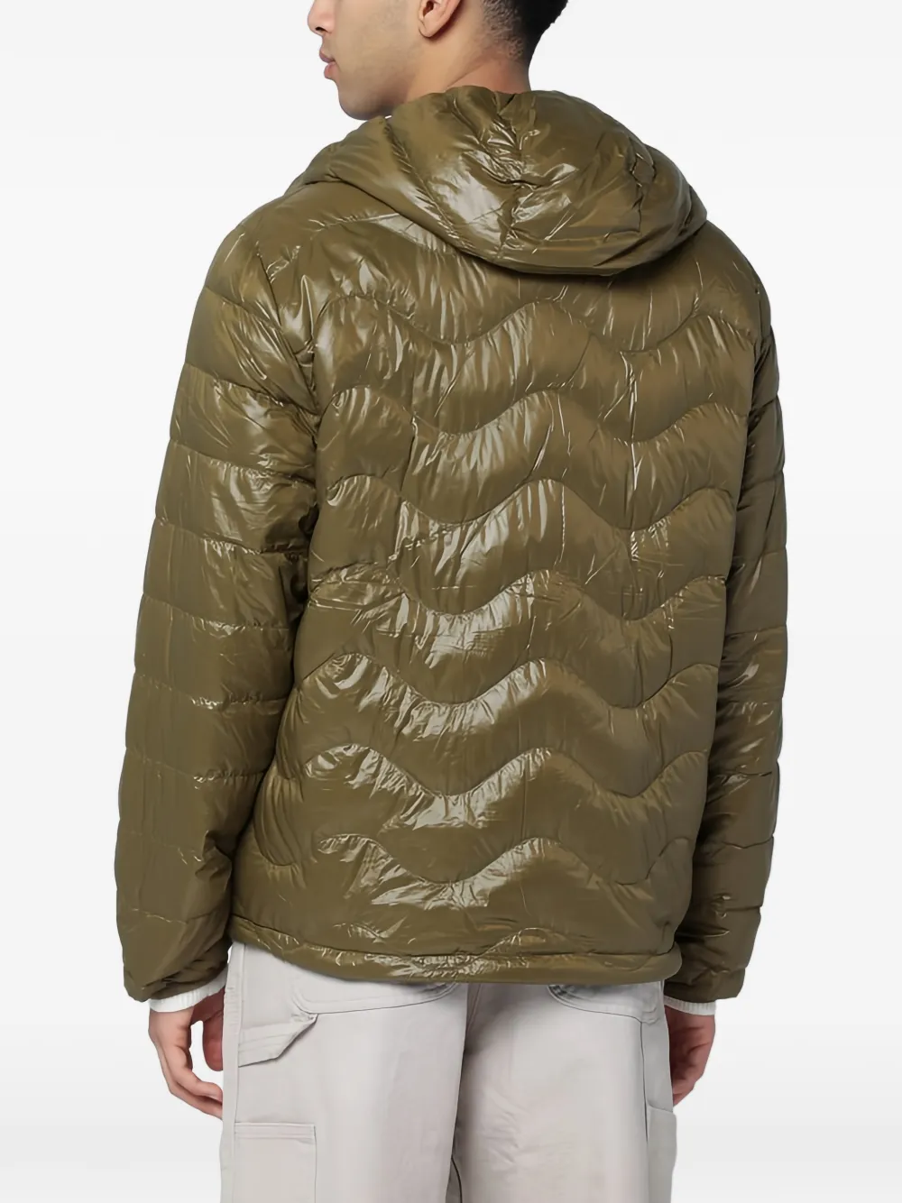  Purple Mountain Observator Quilted Hooded Jacket - Green 