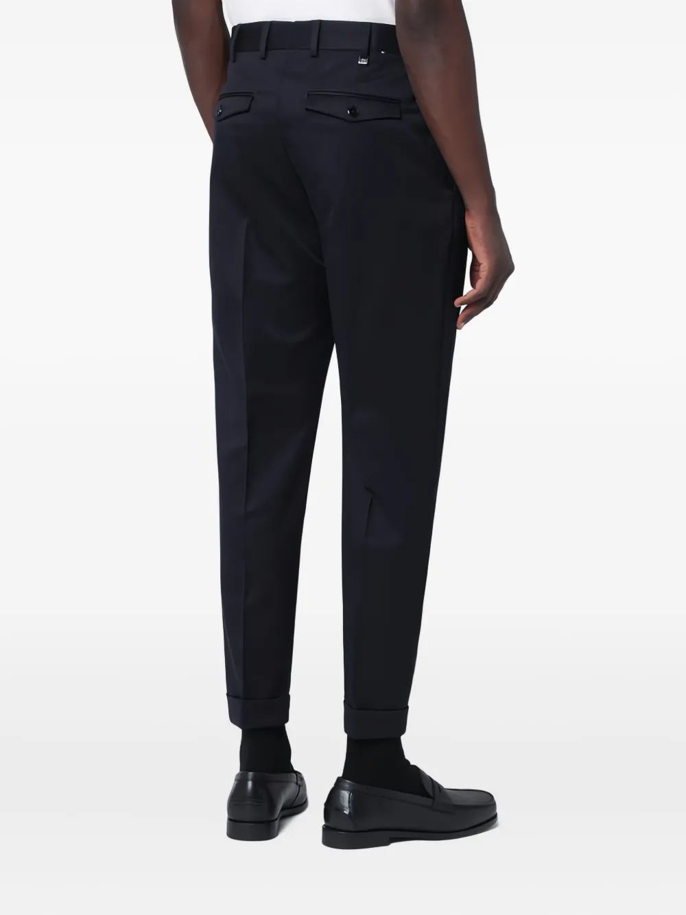 PT Torino Broek met toelopende pijpen Blauw