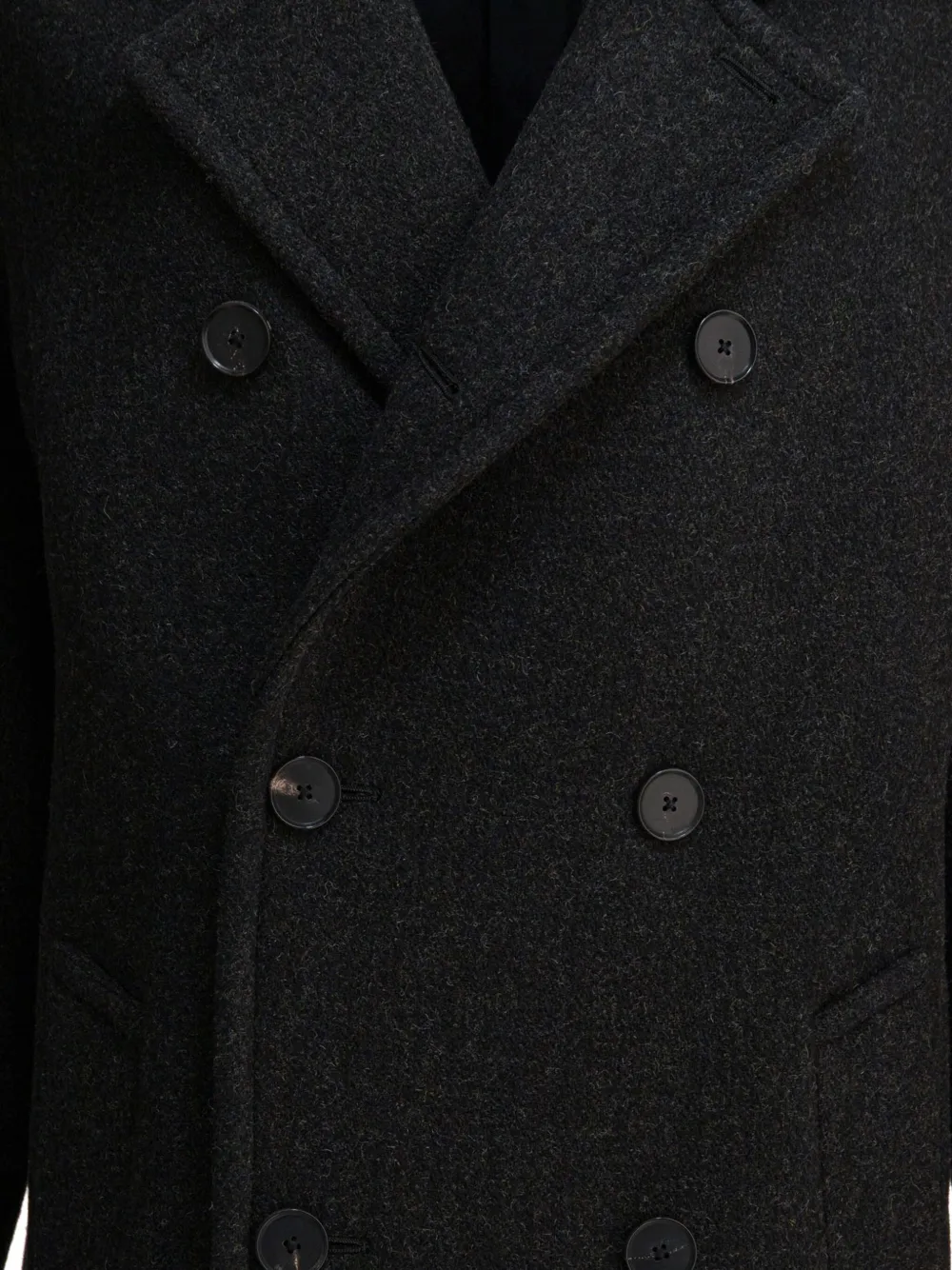 Auralee double-breasted Wool Coat | Grey | FARFETCH KW