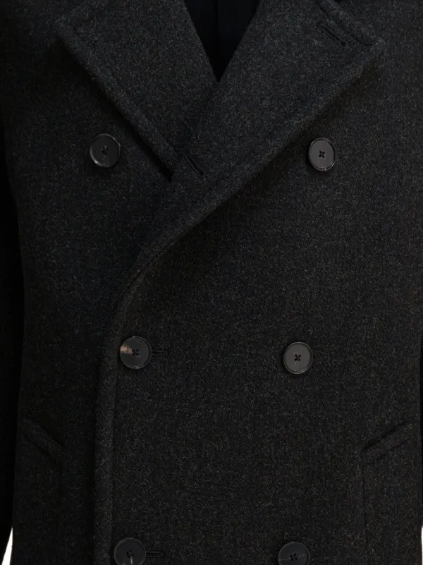 Auralee double-breasted Wool Coat | Grey | FARFETCH
