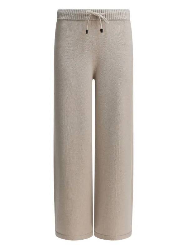 Drumohr Drawstring-fastening Trousers in Neutrals