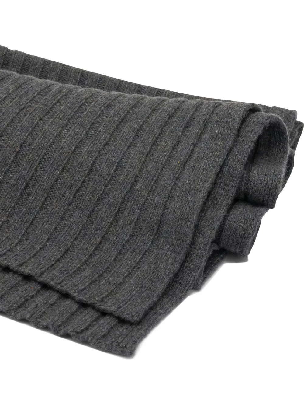  Vietti Merchandise Ribbed Scarf - Grey 