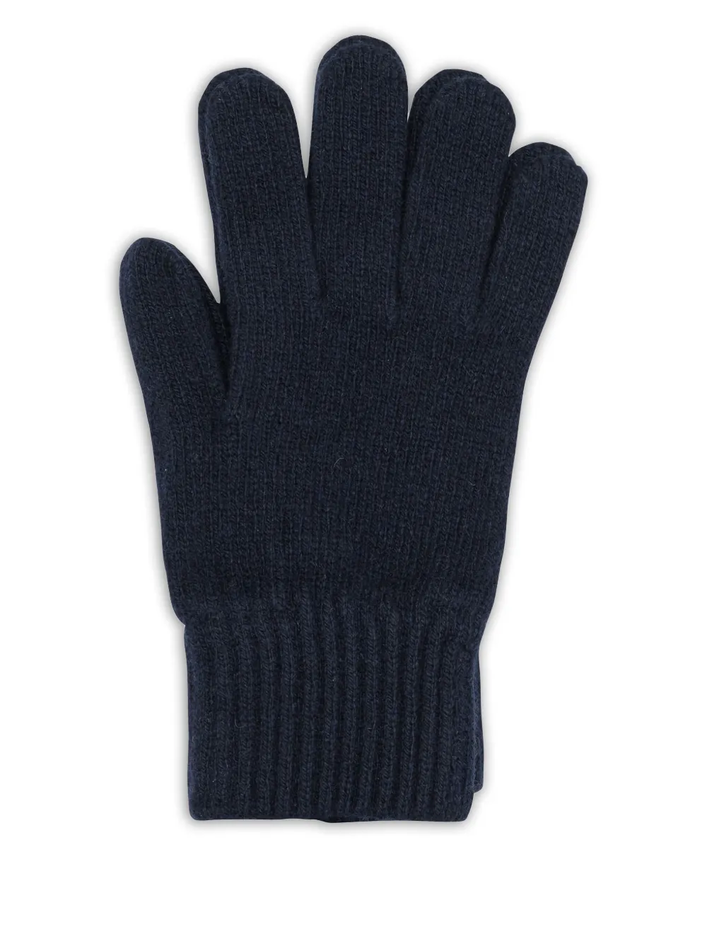 Vietti Merchandise Ribbed-trim Gloves In Blue