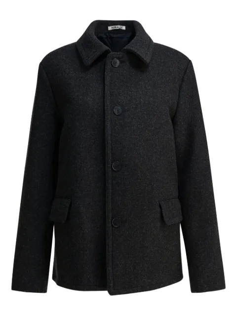 Auralee single-breasted wool coat
