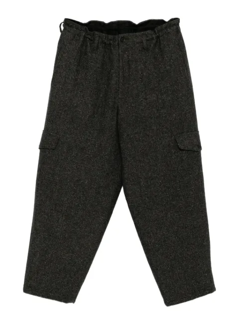 Yohji Yamamoto pantalones de tweed con bolsillos laterales