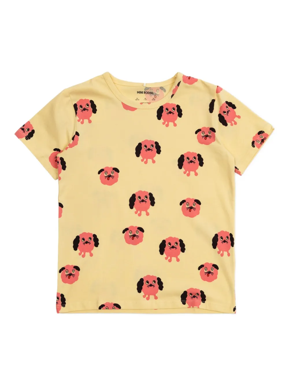 Mini Rodini playera Doggies | amarillo | Image 1