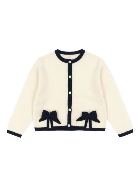 Konges Sløjd bow trim cardigan