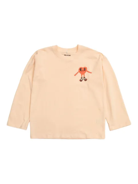 Mini Rodini Heart In Shoes long-sleeve T-shirt 