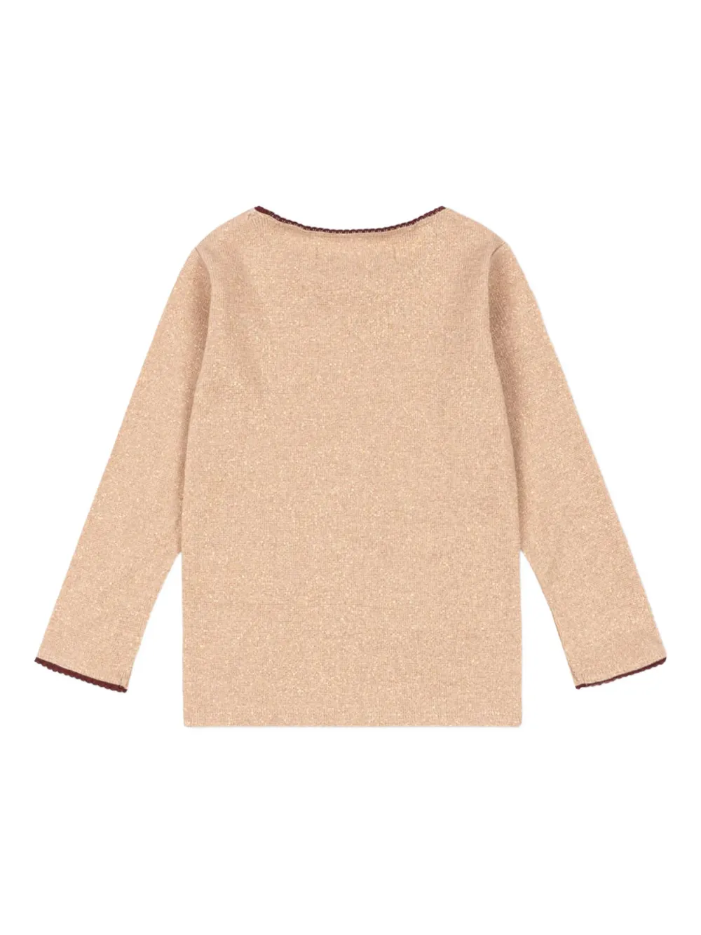 Konges Sløjd Roli top met strikdetail Beige