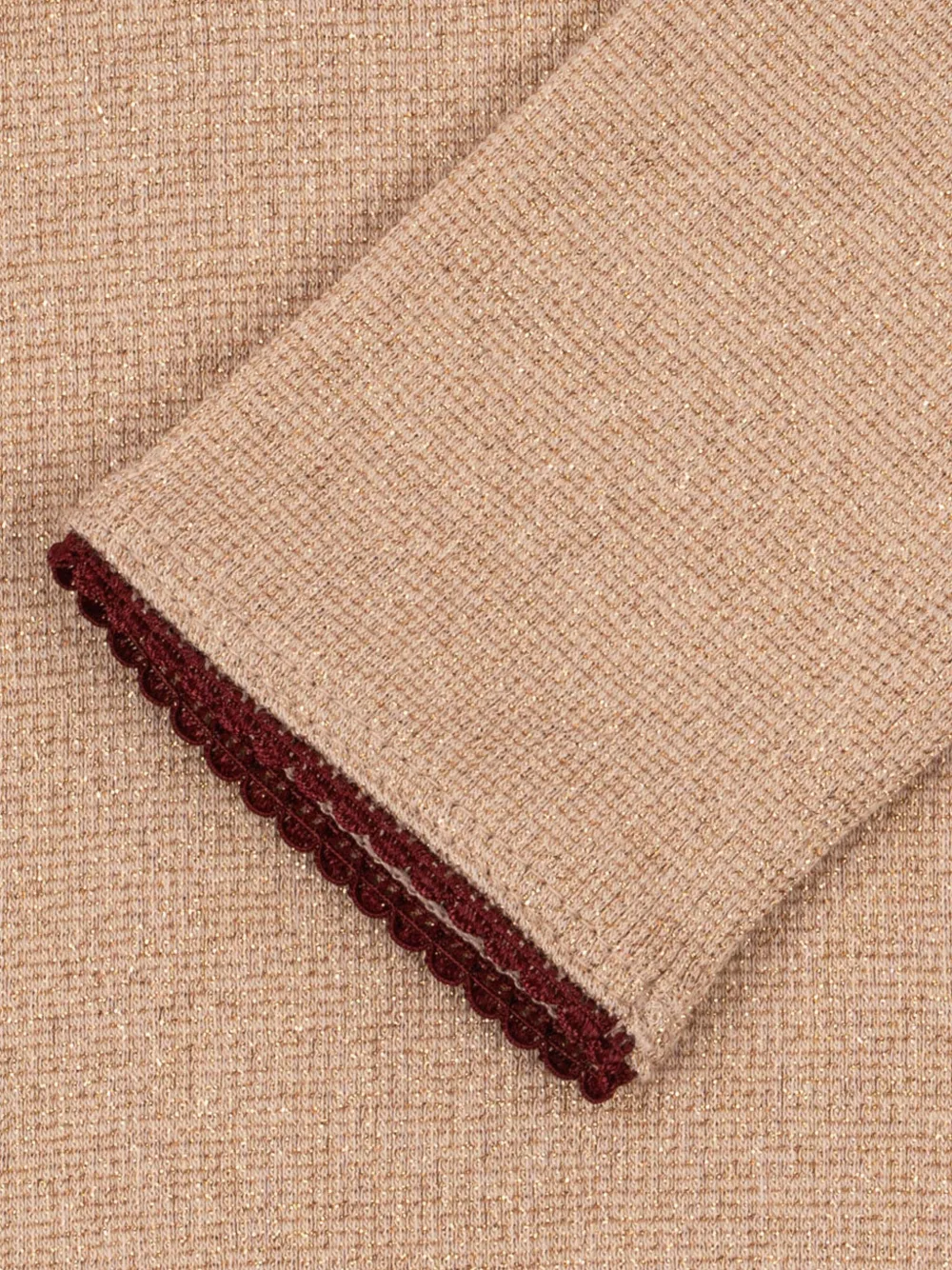 Konges Sløjd Roli top met strikdetail Beige