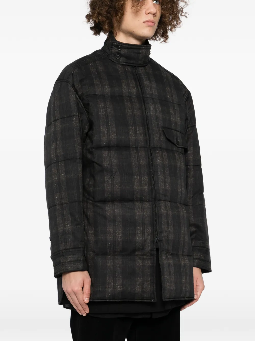 Plaid Padded Jacket