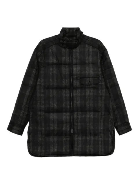 Yohji Yamamoto plaid padded jacket