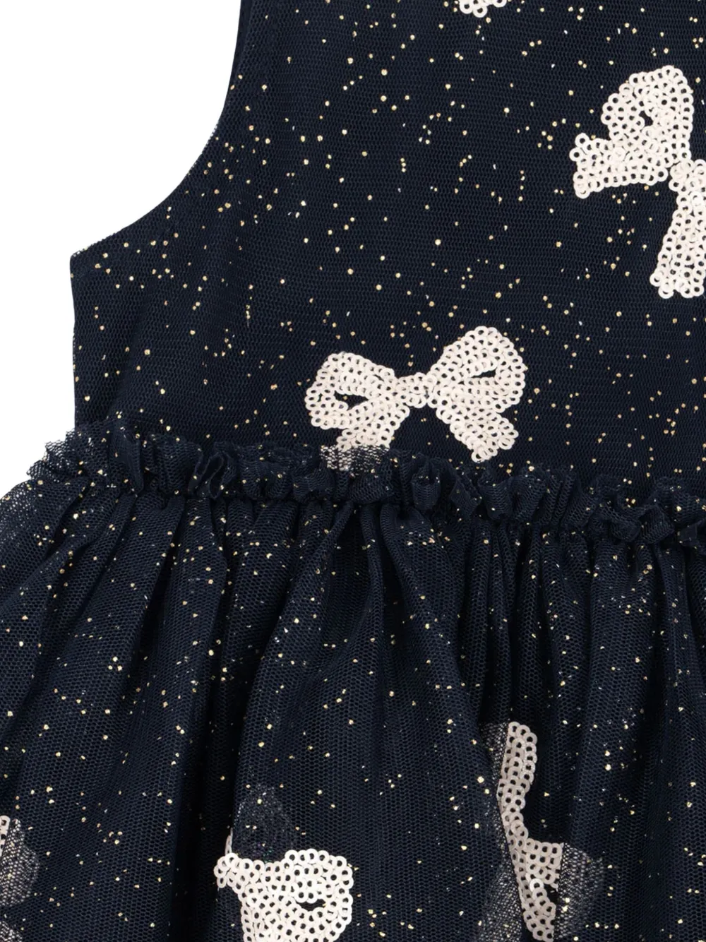Yvonne Bow-Detail Tulle Dress