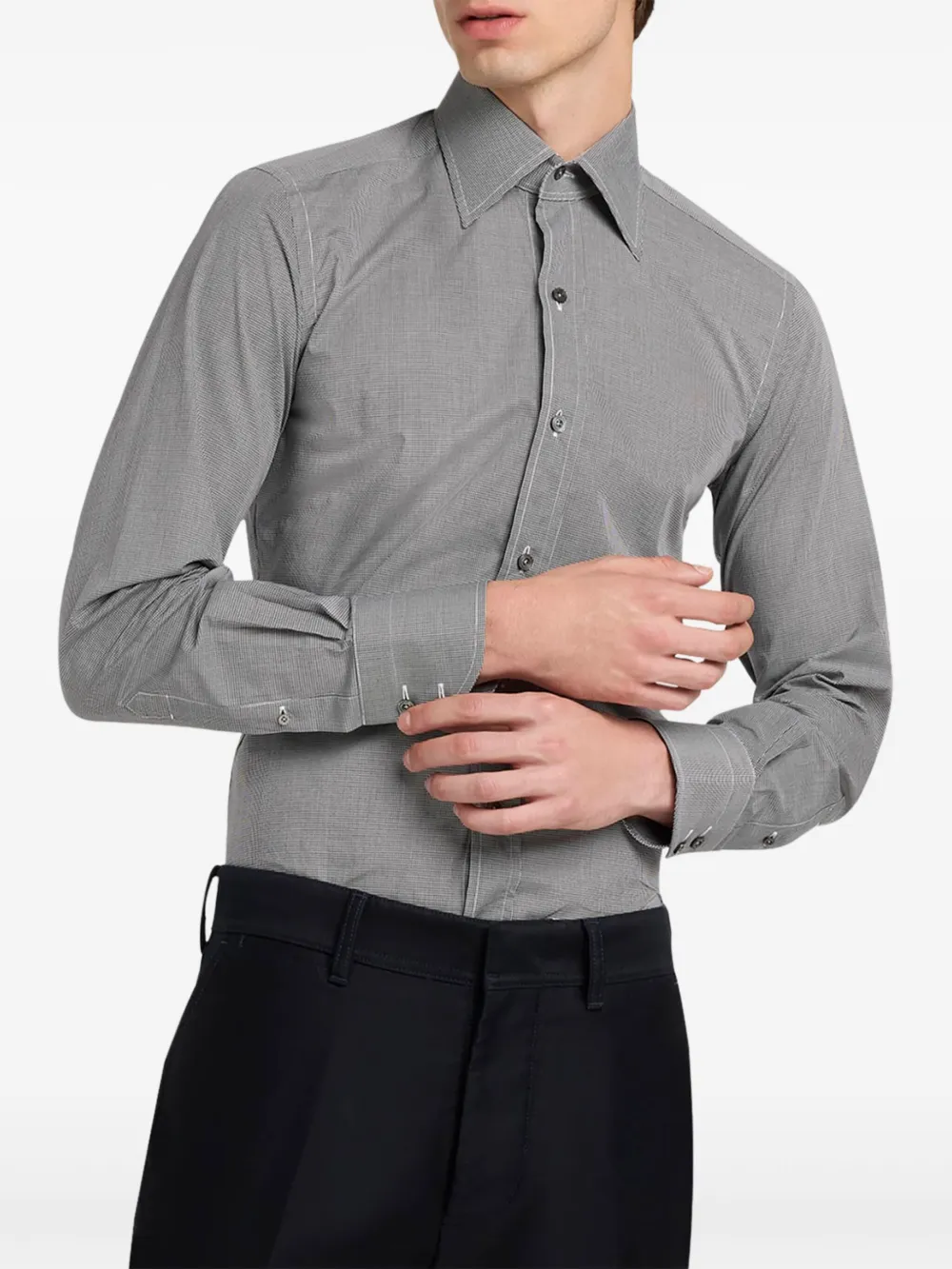 TOM FORD Button-down overhemd Grijs