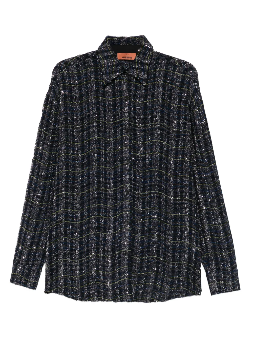 Missoni Sequin Shirt In Blue