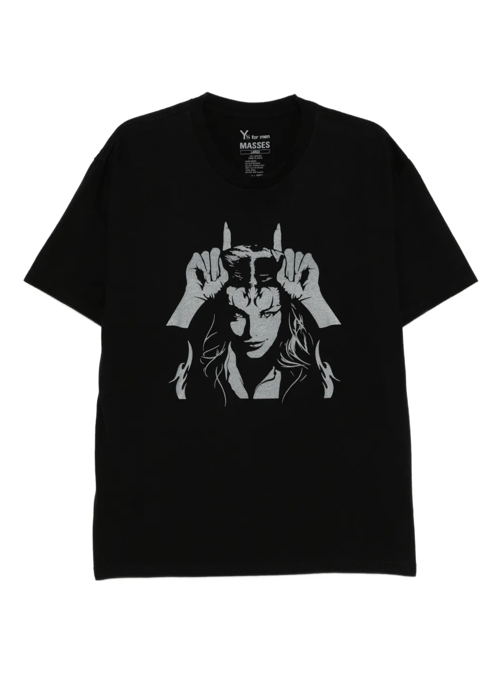 Y's playera estampado Y's for men × MASSES | negro | Image 1