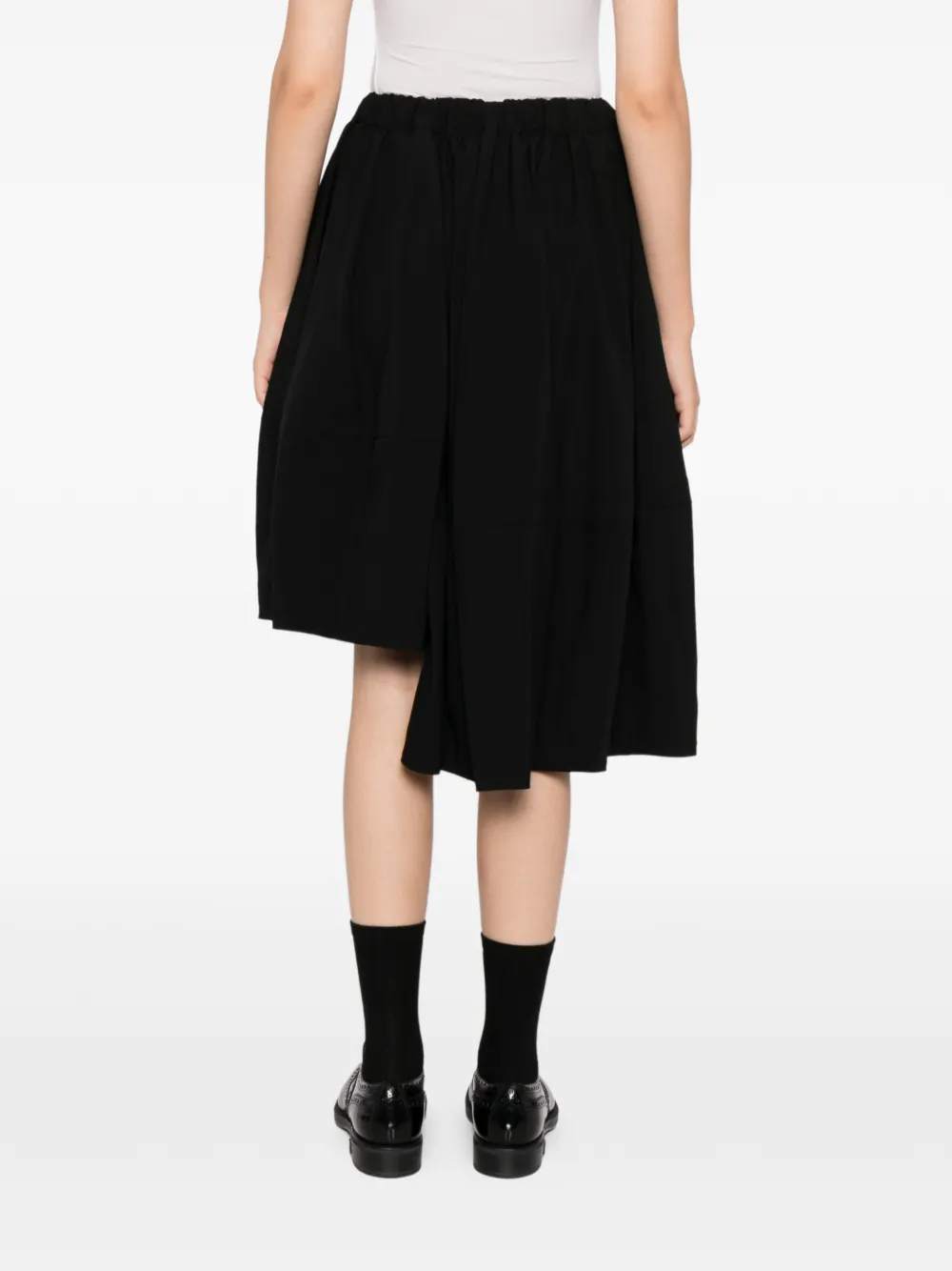 Comme Des Garçons Asymmetric Skorts In Black