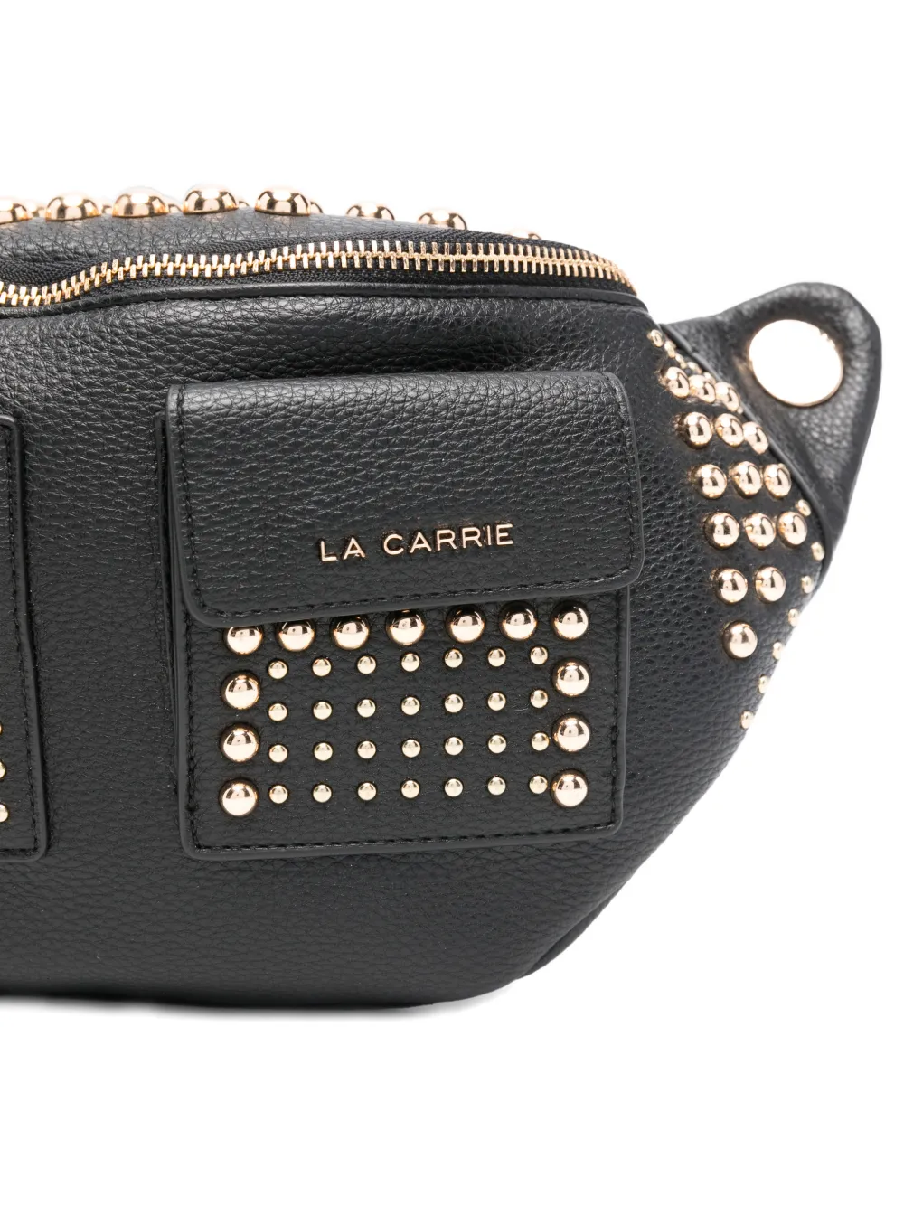 La Carrie Planets Studded Tassel Shoulder Bag In Black