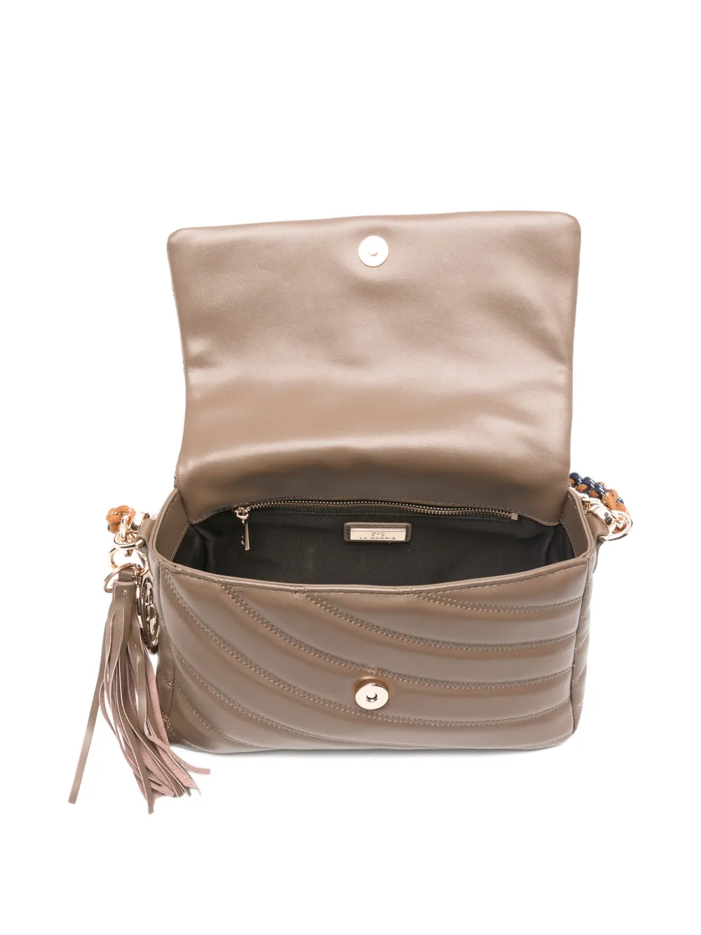 La Carrie Stephy Quilted Chain Shoulder Bag In Pink