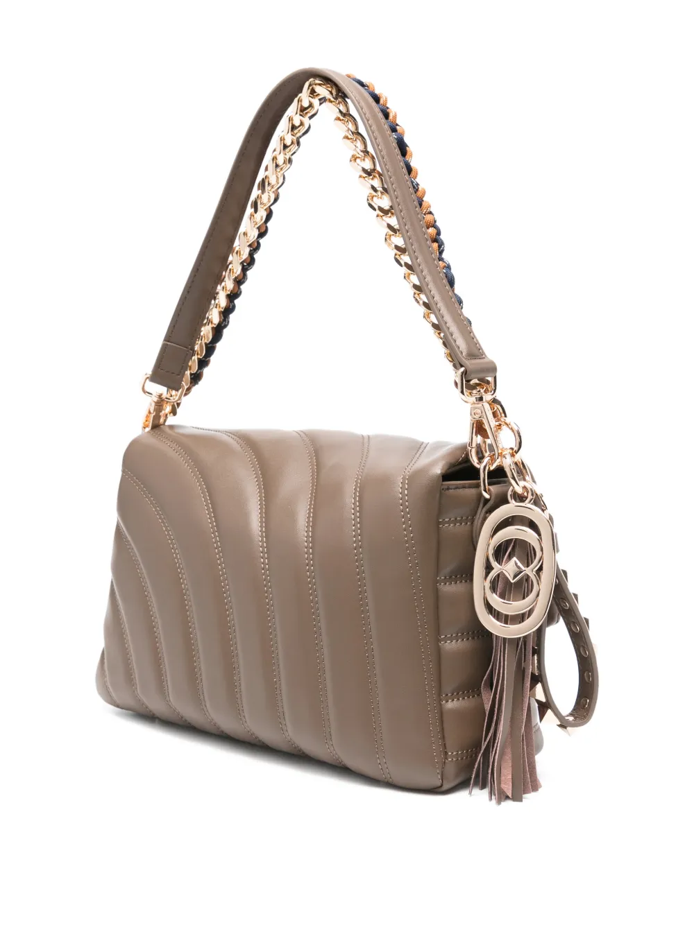 La Carrie Stephy Quilted Chain Shoulder Bag In Pink