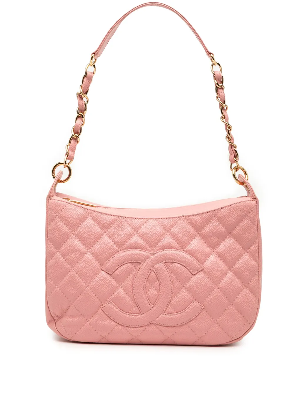 CHANEL Pre-Owned 2004-2005 マトラッセ キャビア タイムレス ショルダーバッグ - ピンク CHANEL Pre-Owned 2004-2005 マトラッセ キャビア タイムレス ショルダーバッグ - ピンク