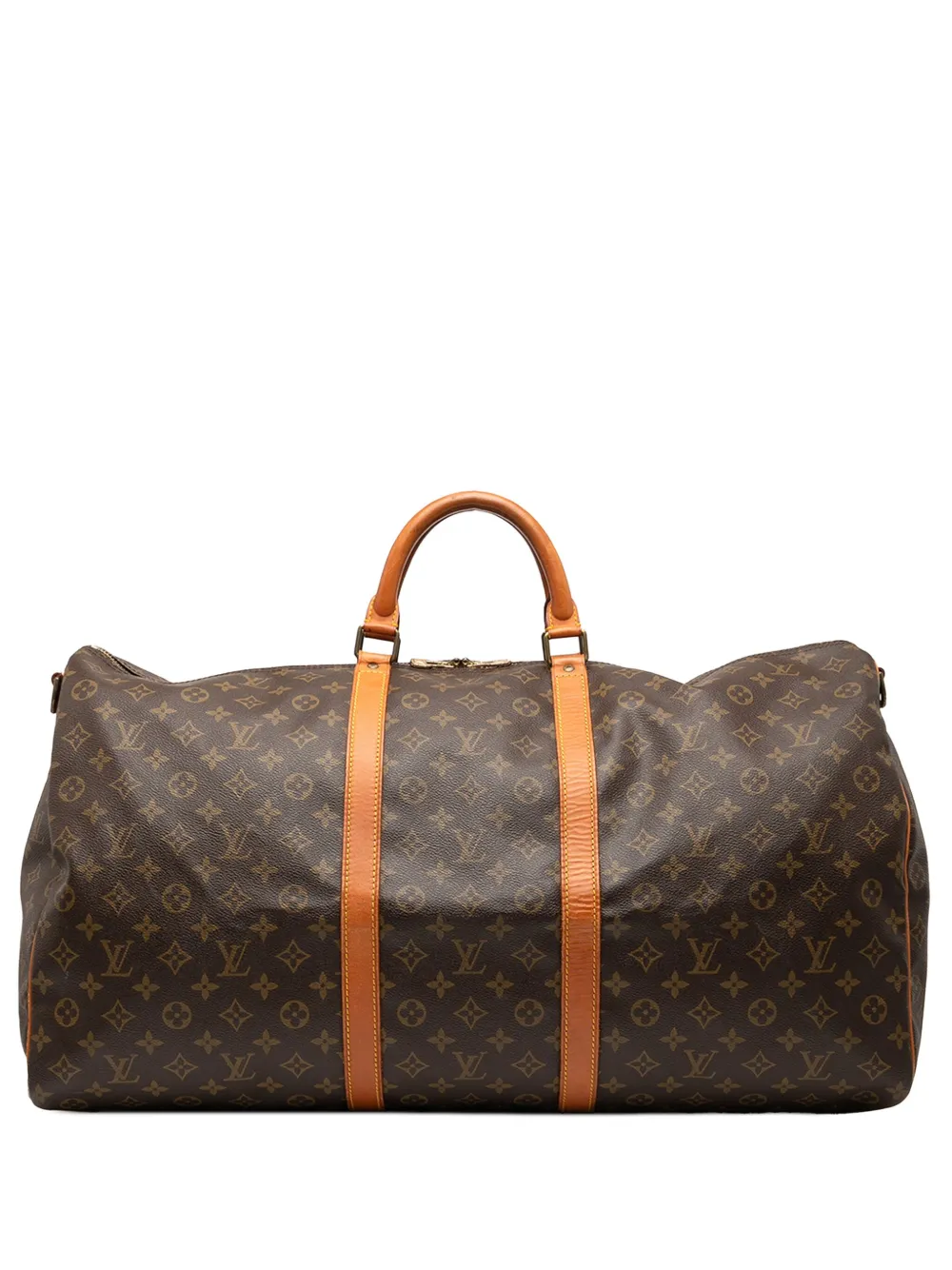 Louis Vuitton Pre-Owned 1990 モノグラム キーポル バンドリエール 60 ボストンバッグ - ブラウン Louis Vuitton Pre-Owned 1990 モノグラム キーポル バンドリエール 60 ボストンバッグ - ブラウン