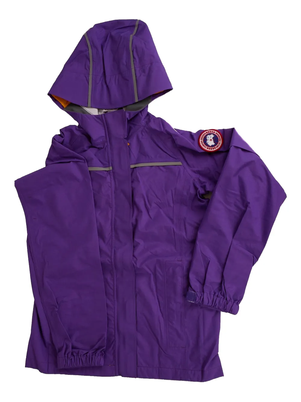 Canada Goose Kids' Logo-patch Hooded Jacket In Brown