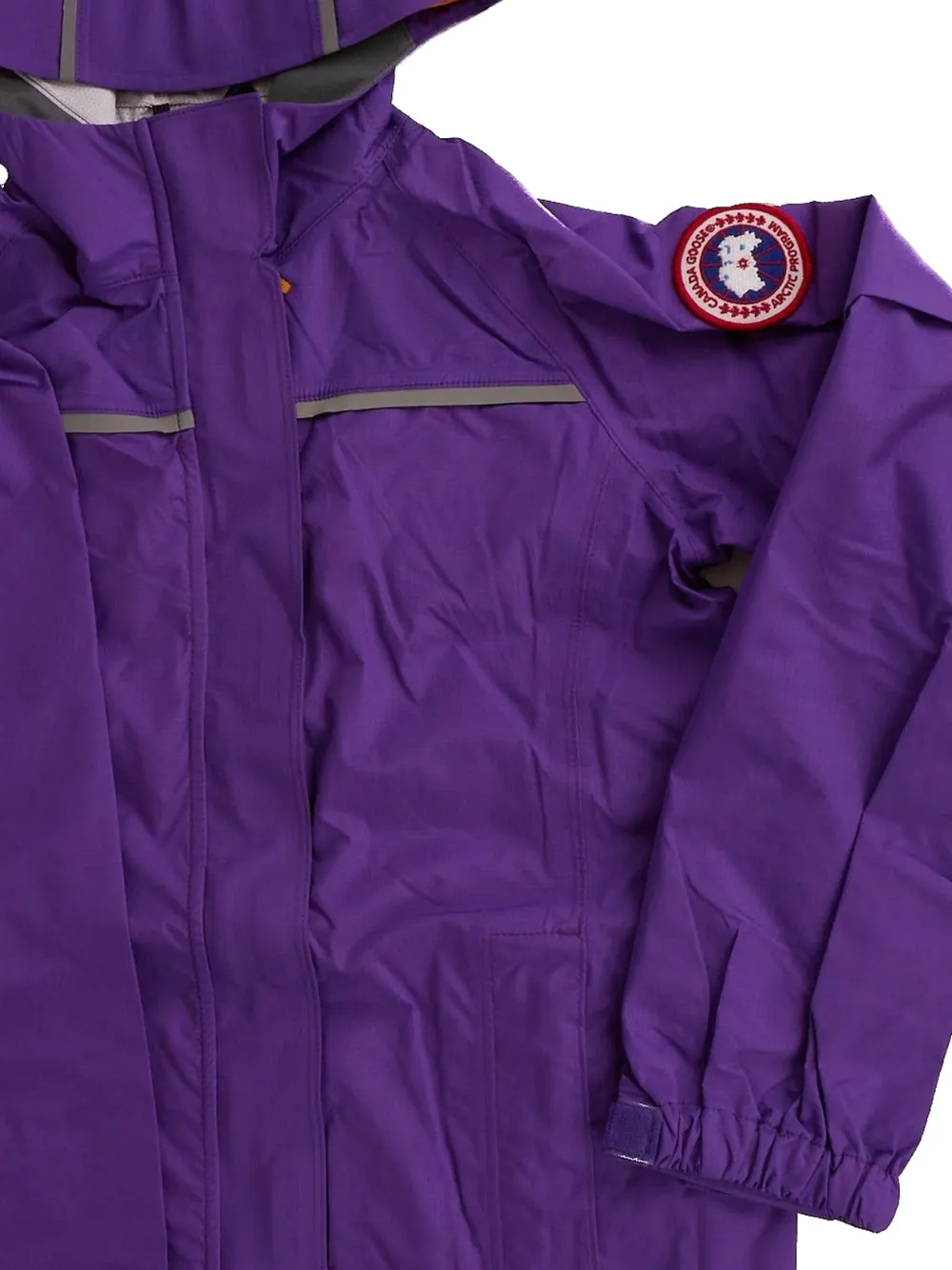  Canada Goose Kids Logo-patch Hooded Jacket - Purple 