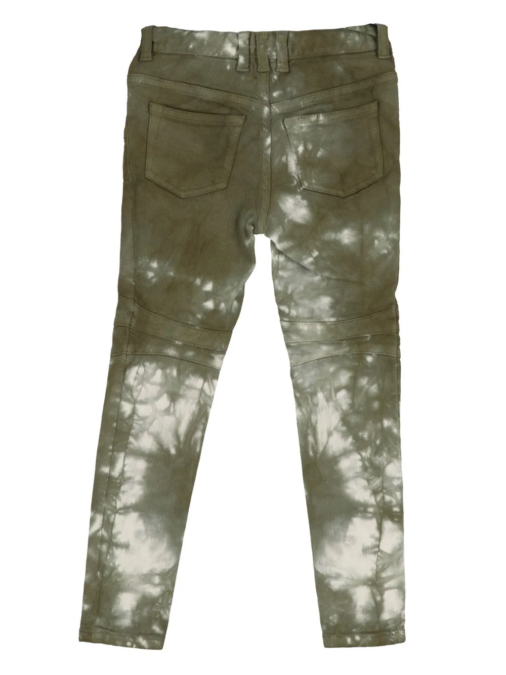 Balmain Tie-dye Jeans In Green
