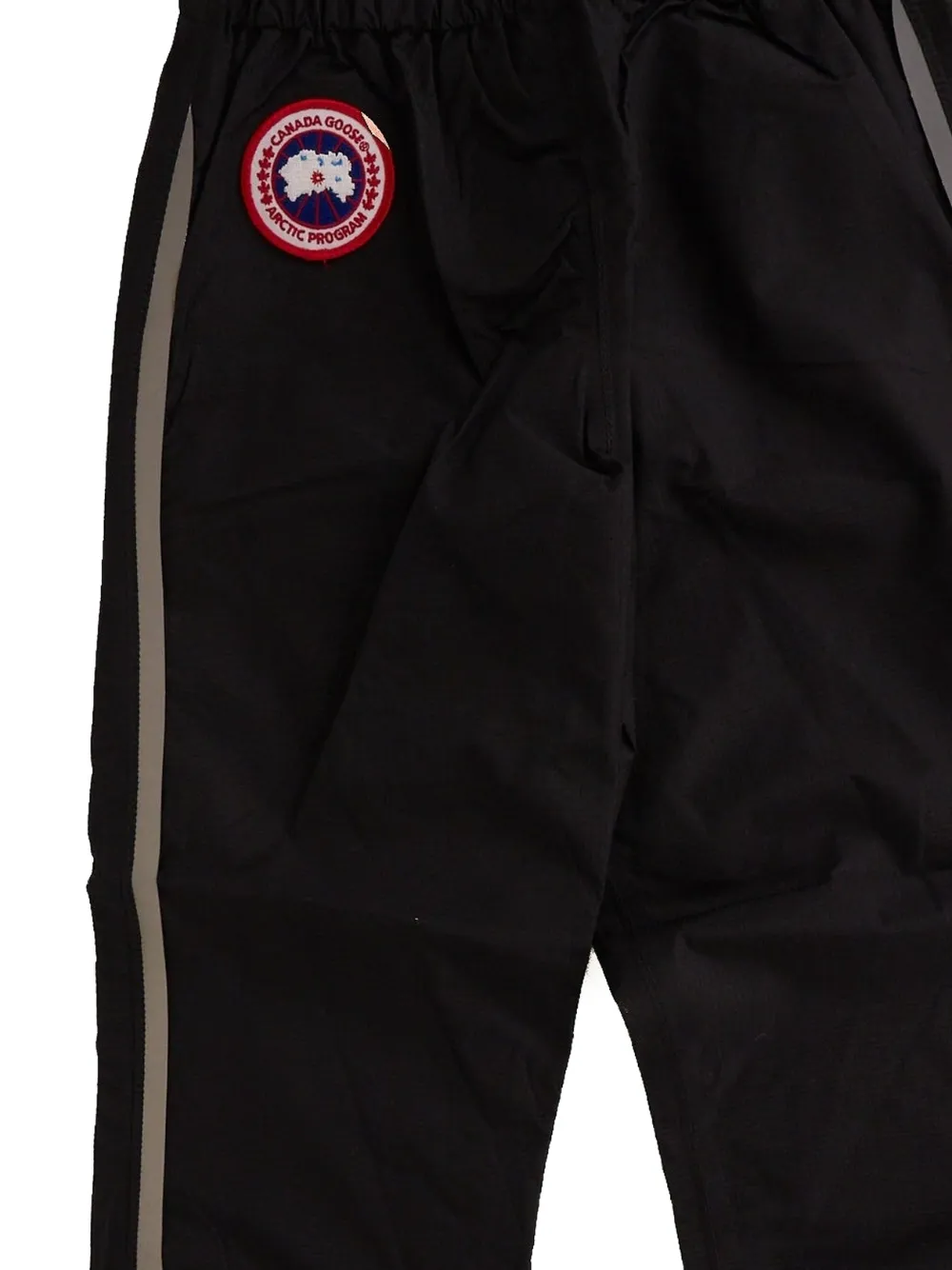  Canada Goose Kids Patch-logo Stripe-detail Track Pants - Black 