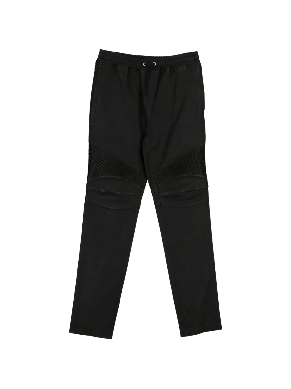 Balmain Kids biker drawstring track pants - Nero