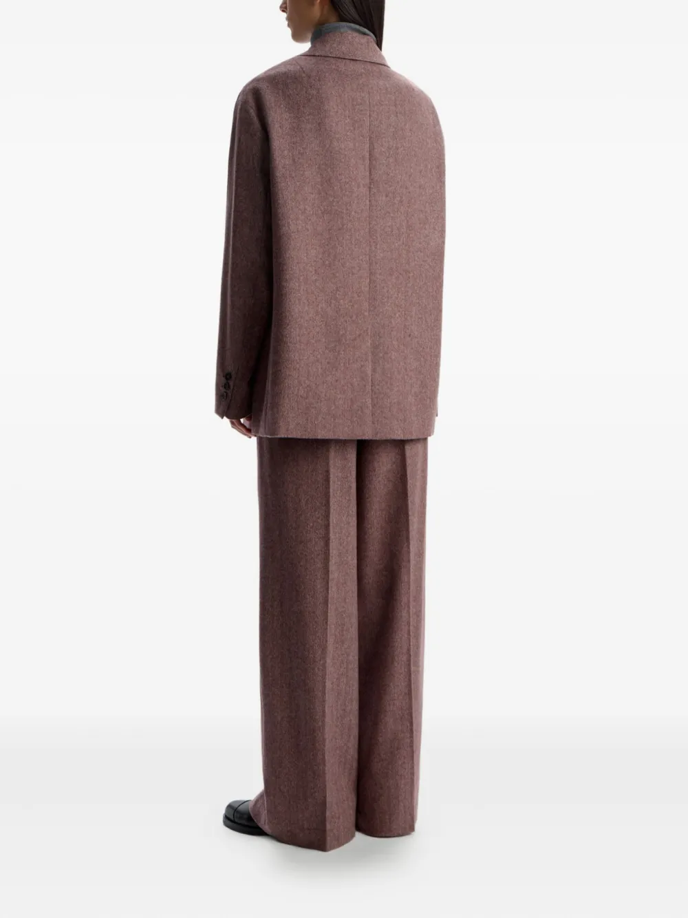 12 Storeez Pleated Trousers In Red