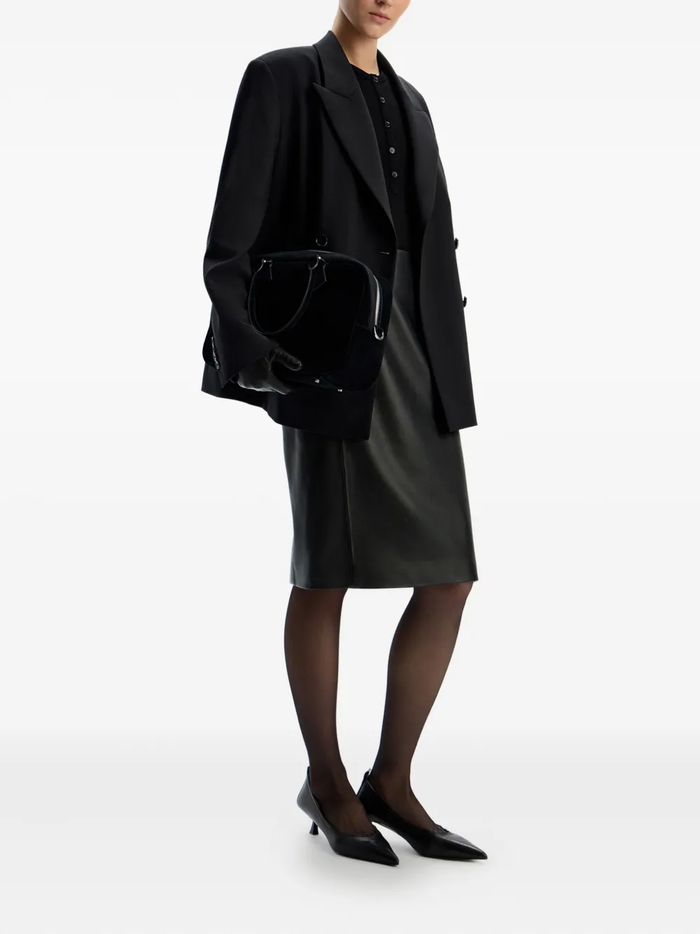 12 STOREEZ button-detail bodysuit | Blouses | Image 2