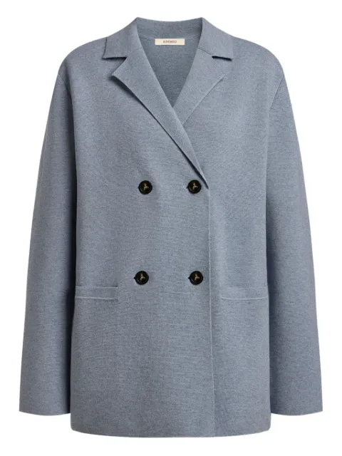 12 STOREEZ double-breasted knitted blazer